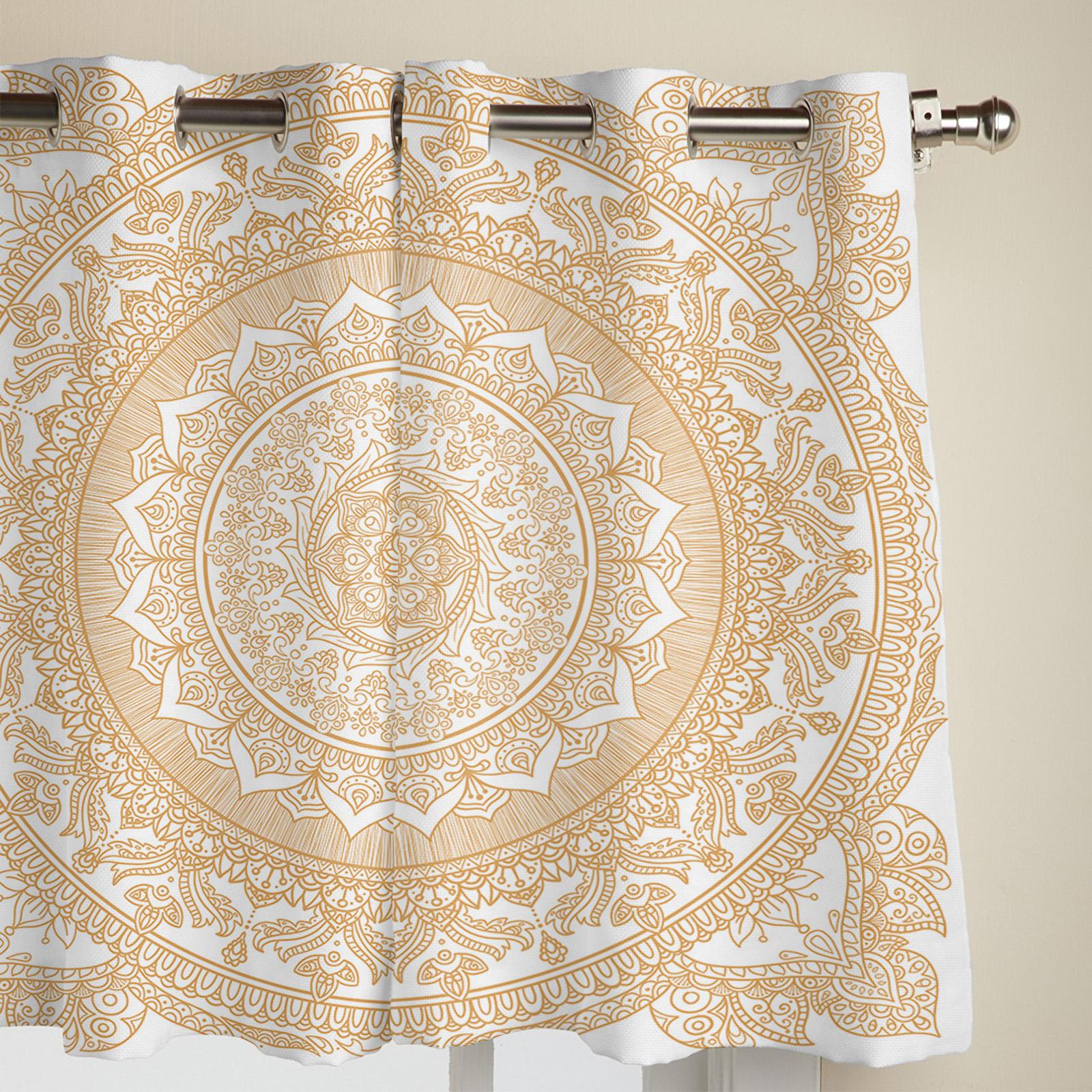 Бохо Винтаж Мандала Цветочные Окна Шторы Гостиная Спальня Оконные Украшения Бытовые — фото 7