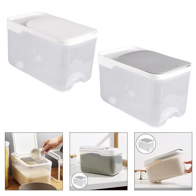 5KG Reisaufbewahrungsbehälter Küche Trockenfrüchte Bohnen Behälter Box m. Deckeln