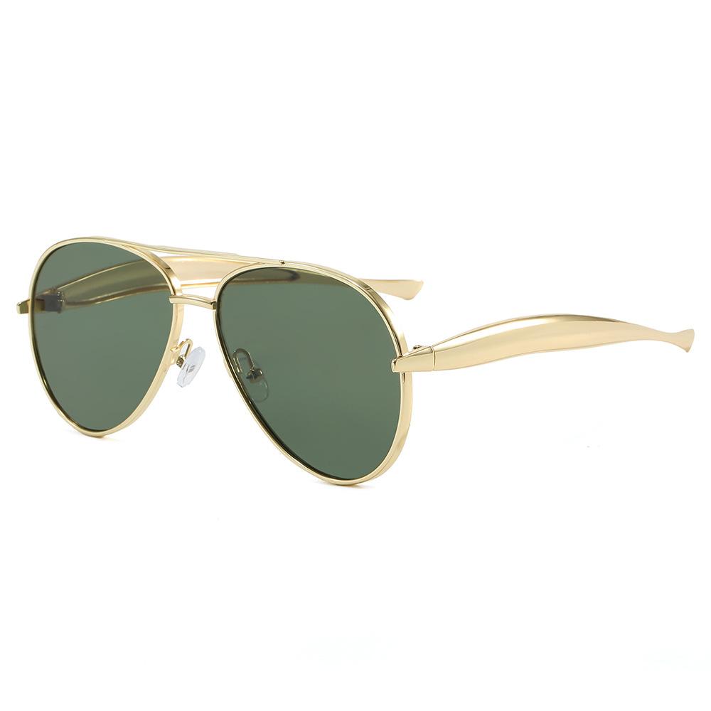 Pilot Shape Men'S Sunglasses Vintage Style Double Bridge Sun Glasses For Women Driving Hiking Men Sunglass