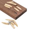 100Pcs Inclined Hole Plug Woodworking Drilling Plugs Wood Oblique Plugs Carpentry Locators Plugs Carpentry Wood Plugs