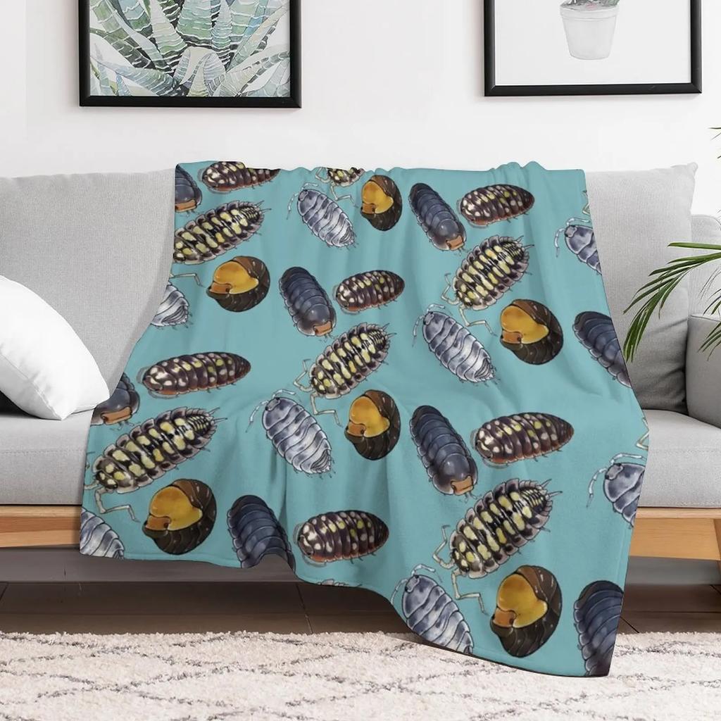 Isopods Throw Blanket Warm Comfortable Blanket Gift for Parents Friends