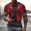 Men's Tops Fashionable Versatile Short Sleeves Printed Comfortable T-Shirts Men’s
