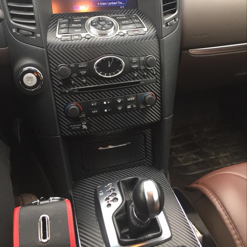 Infiniti QX70 Interior Modification Stickers: FX35 Shift Panel Center Console Decoration Film