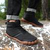 TUINANLE Winter Footwear Barefoot Shoes Womens Hiking Boots Wide Toe Box Walking Shoes Men Plush Boots