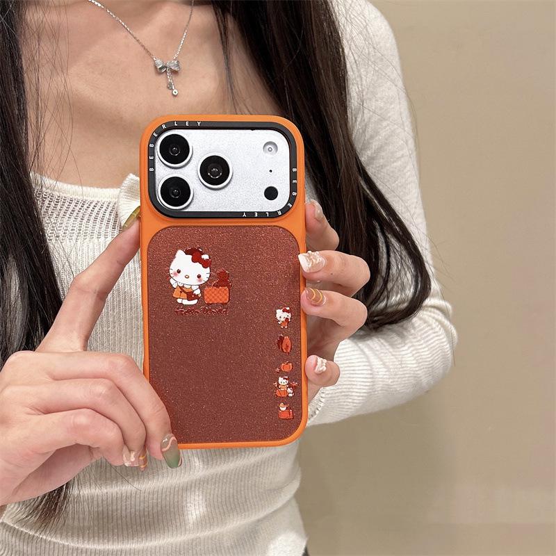Premium 3D Beaded Hello Kitty Case for iPhone 17/16 Pro Max/15/14