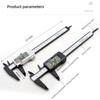 150mm Digital Vernier Calipers LCD Electronic Carbon Fiber Gauge 0.1mm Micrometer Digital Ruler Height Depth Measuring Tool