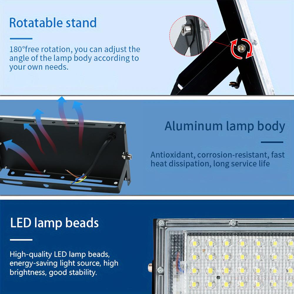Led Flood Light IP66 Waterproof AC 220V Outdoor Floodlight Spotlight LED Reflector Street Lamp 50W Wall Flood Lights