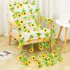 2.5M Yellow Sunflower Vine Hanging Artificial Flowers Garland Leaves Fake Silk Flowers For Party Wedding Home Decoration