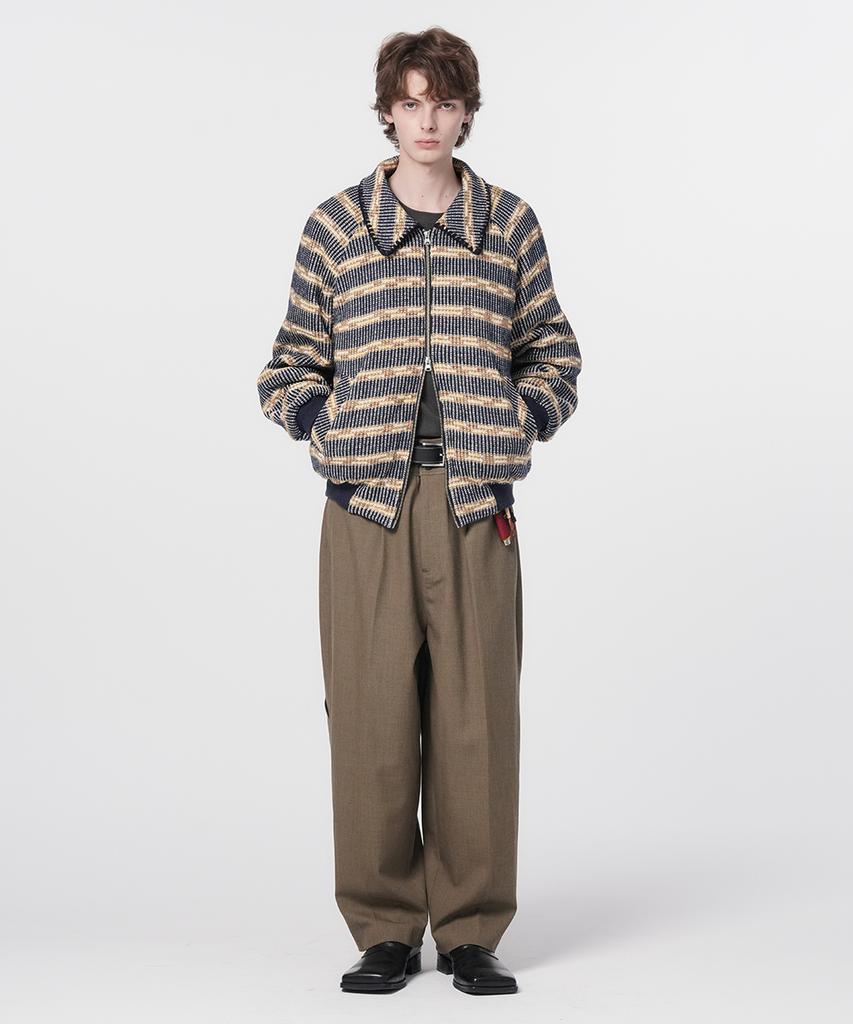 Honguseong Toolback Wide Trousers_Khaki Brown