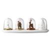 Transparent Spice Jar PP Set Cute Four Seasons Plant Animals Salt Sugar Pepper Shaker Cooking Tool Kitchen Supplies