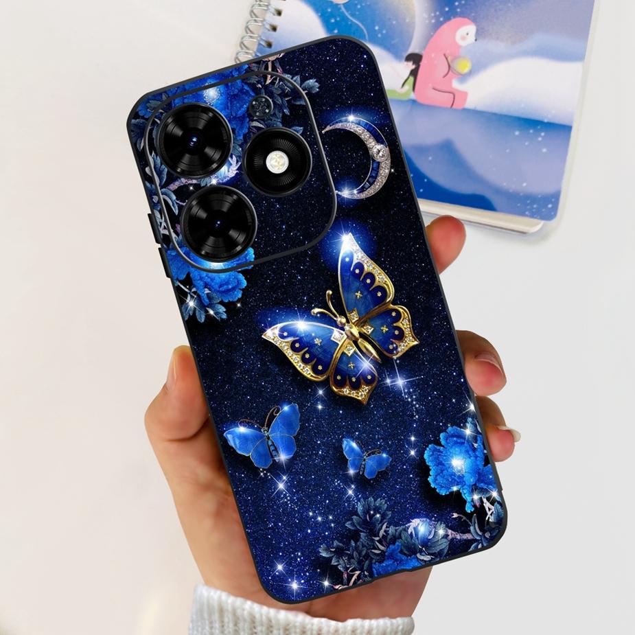 For Infinix Smart 8 Case X6525 Luxury Popular Painted Cover Matte Phone Case For Infinix Smart 8 Smart8 Soft Fundas 6.6'' Bumper