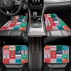 Horse Art Pattern Black Car Floor Mats Full Coverage All-Season Car Mats, XPE Non-Slip And Wear-Resistant Mats Suitable for SUV Interiors, Textured Ca