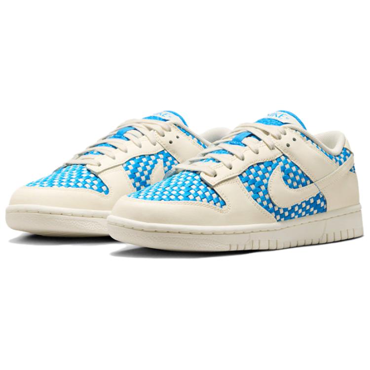 Nike Scarpe da Skate Basse Dunk Versatili Comode da Donna Sneakers Bianco Blu IH2476400