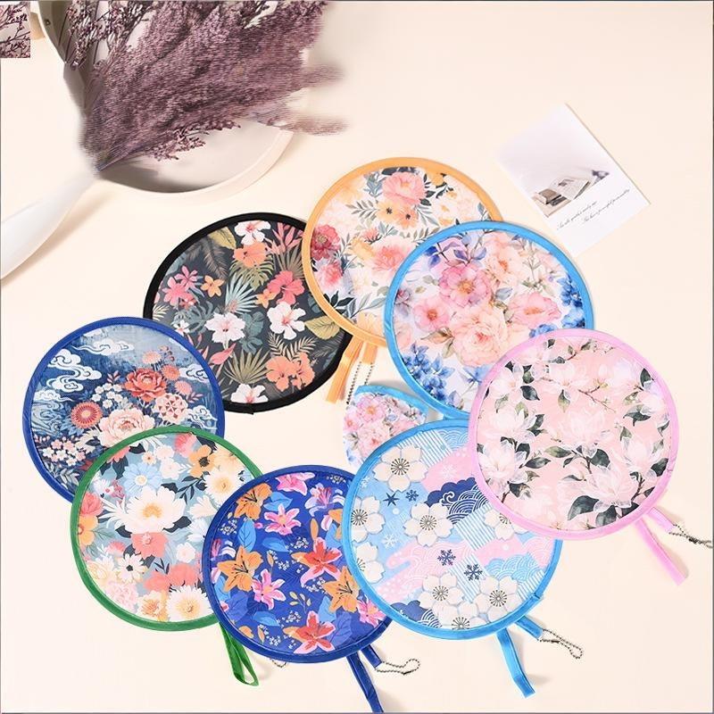 Round Folding Fan Easy to Pack Portable Cooling Solution for Summer Getaways