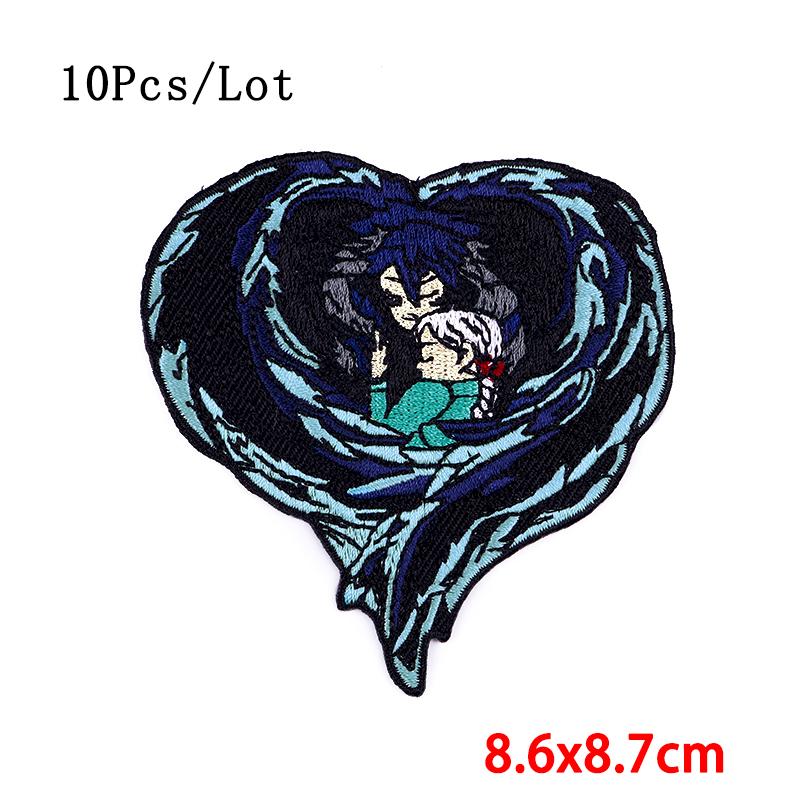 

10 шт./Лот Патч Ван Гога Праска на нашивки на одяг Хвилі Вишиті нашивки для одягу Патч на липучці для одягу Наклейки