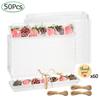 10/12/20/25/50pcs Cookie Boxes Party Supplies Cardboard For Packaging Chocolate Strawberries 25x5.3x5cm