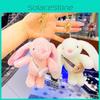Porte-clés Pendentif Lapin Blanc en Peluche Mignon Poupée Vente en Gros Sac Jouet en Peluche Dessin Animé Ornement