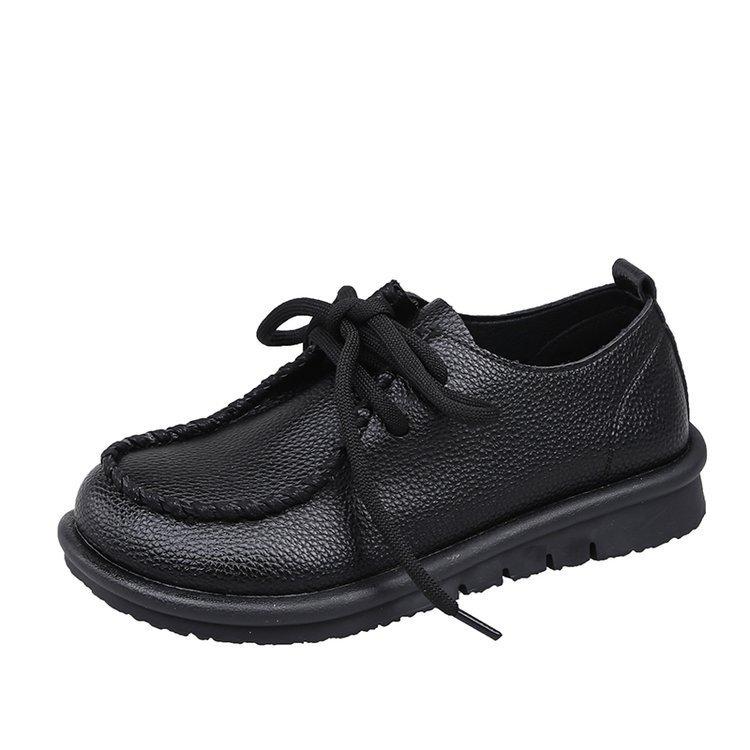 

Summer muffin sole casual shoes women s autumn new woven lace-up shoes retro breathable 35 чорний