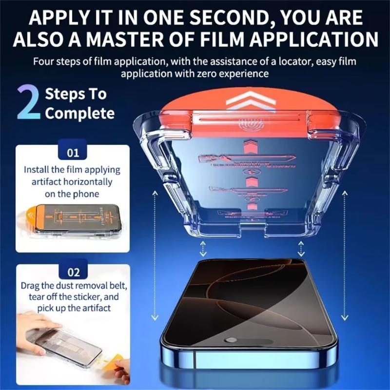 Dust Free Installation Privacy Screen Protector For Xiaomi Redmi Note 11 12 8 9 10 13 Pro 14C Poco F6 M6 X6 Pro Tempered Glass