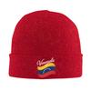 Venezuela Flagge Venezolanischer Stolz Unterstützung Liebhaber Gestrickte Mützen für Damen Unisex Beanie Mützen Herbst Winter Mütze Acrylmützen