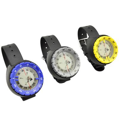 Relógio de pulso com design bússola, leve, portátil, à prova d'água, plástico para natação, mergulho, esportes aquáticos
