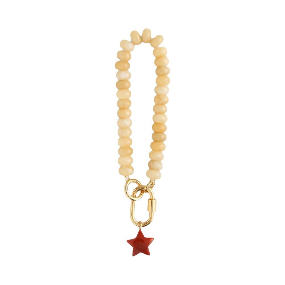 Fish Bag Pendant Retro Red Love Bag Pendant Cute Bead Keychain  Women Style D