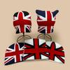 Autumn Winter Street Style British Flag Knitted Hat Unisex Warm Personality Cold Cap Overhead No Brim Hat Round Top No Lining