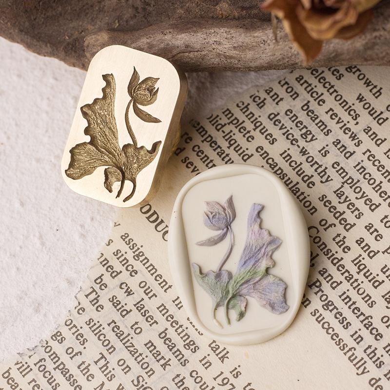 

Creative Diy Craft Tool Laser Embossed Plant Lacquer Seal for Sealing Gift Boxes and Envelopes Stamp and Die Sets
