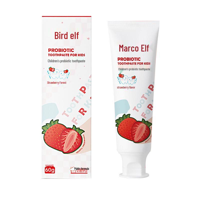 Fruit-Flavored Fluoride Toothpaste for Kids: Anti-Cavity, Probiotic, Suitable for Ages 1-12+