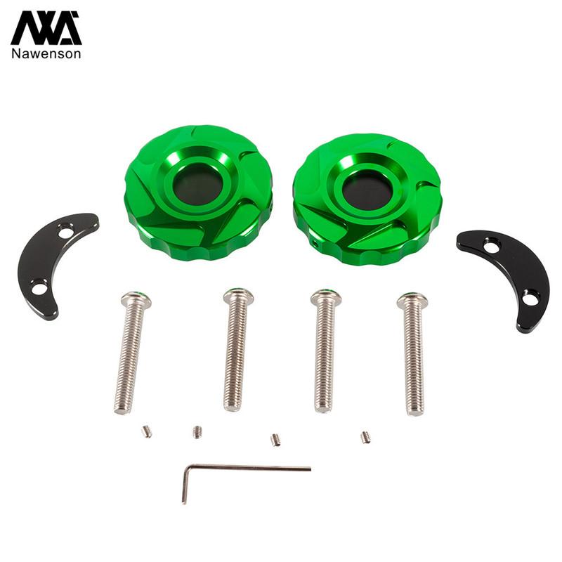 Motorcycle Rear Wheel Axle Caps Frame Hole Covers Fork End Protectors for Z1000/Z1000SX/Ninja 1000 2010-