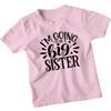 Vou Ser Uma Irmã Mais Velha Anúncio de Irmãos Família Meninas 100% Algodão Camiseta Camisetas Masculinas Top Top