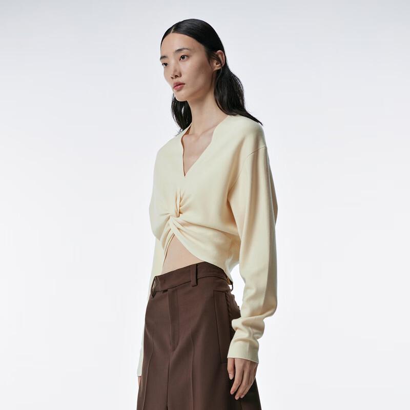 JNBY Women's V-Neck Knit Sweater