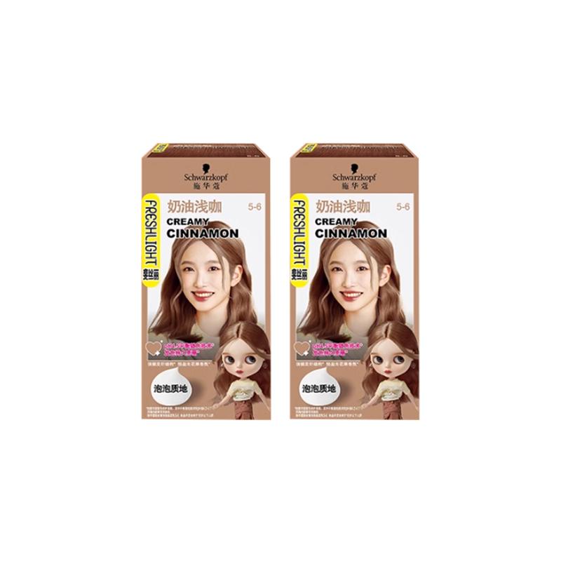 Schwarzkopf Feisili Bubble Hair Color Cream 2.0 *2 5-6 cream light coffee *2 кофейный