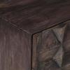 VidaXL Table de chevet Noir 40x30x50 cm Bois de manguier massif