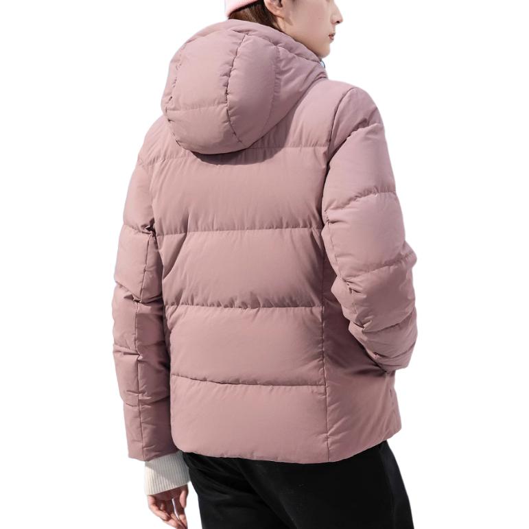 Anta Omfattende treningsserie Vanntett Varm Dunjakke med hette Dame Yttertøy Milkshake-Rød 162147921-1-YC