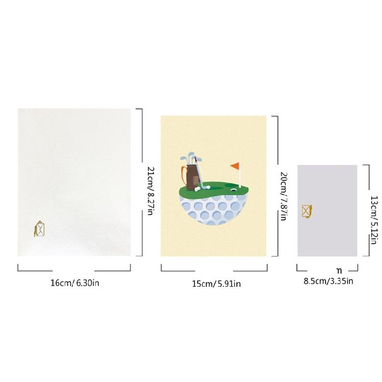 Golf Basketball Popup Card,Handmade 3D Sports Greeting Cards with Envelope