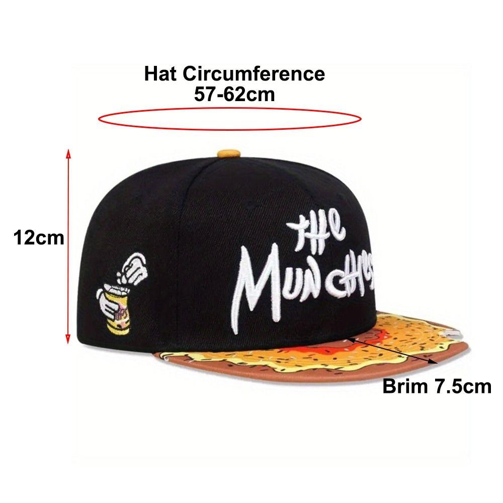 Casual Letter Embroidery Baseball Cap Quick Dry Breathable Snapback Cap Watermelon Printing Uv Protection Sun Hat Summer