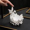 Decorative Key Bowl 3D Printed Fantasy Dragon Ring Tray, Gothic Coaster Dish for Keys Storage Tray Jewelry Coins, Desk Organizer Home Office,