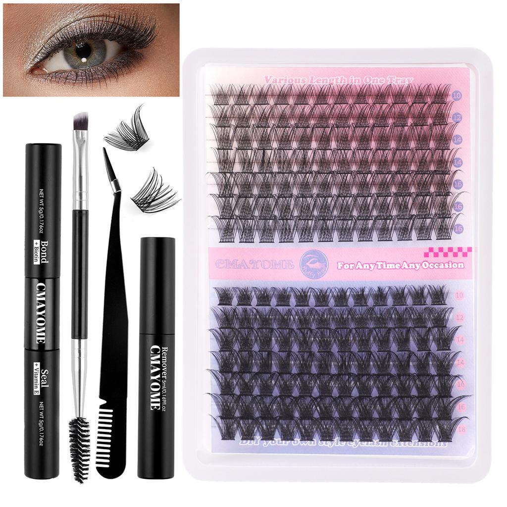 Diy Single Cluster Of Hot Melt False Eyelashes Simulation Natural Thick Self-Grafting Mixed Eyelashes