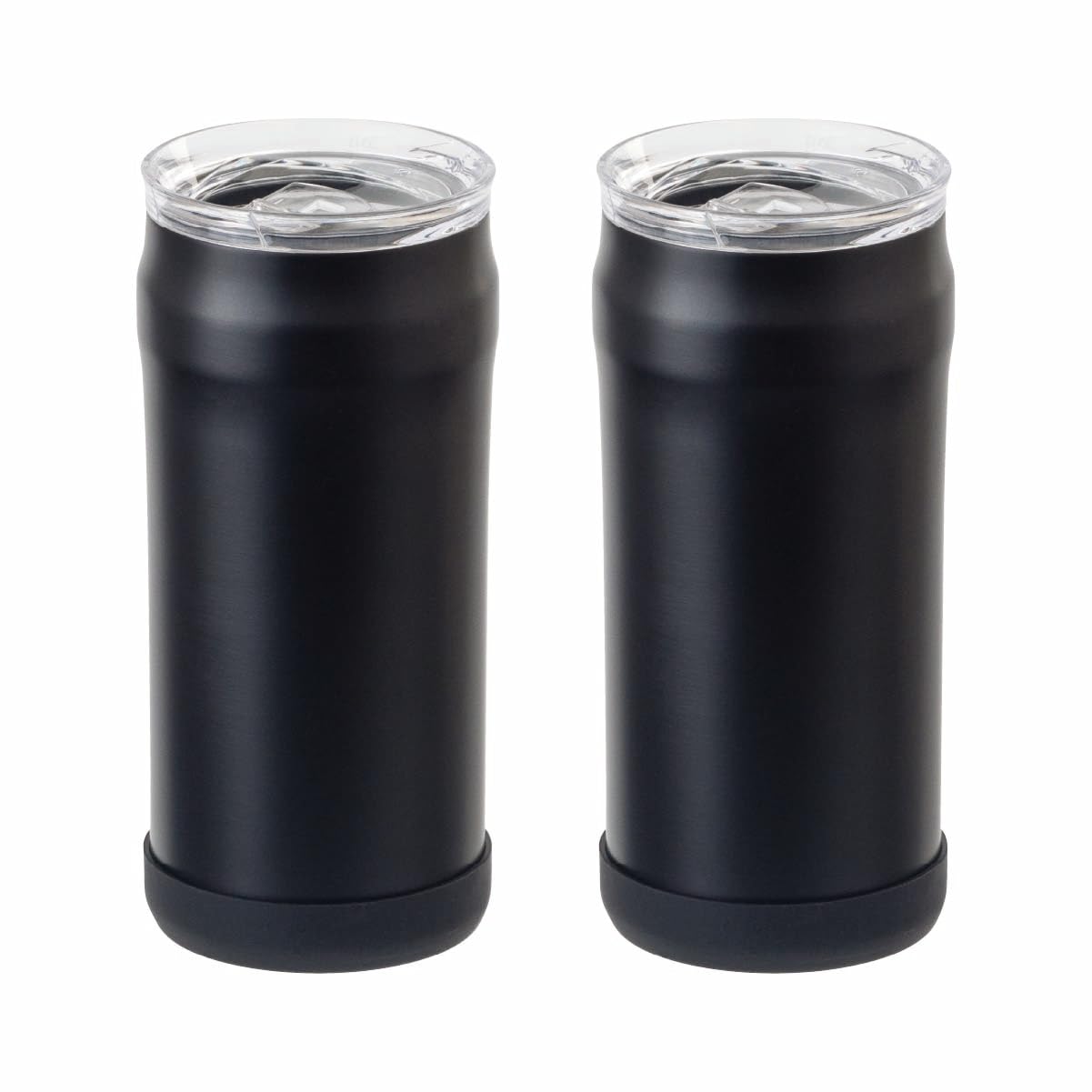 

Atlas Стакан-подстаканник с крышкой 500 мл Набор из 2 штук Легко чистить Вакуумная изоляция Холодное и теплое Использование на открытом воздухе для банок 500 мл Черный 3-сторонний WENS PRODUCTS