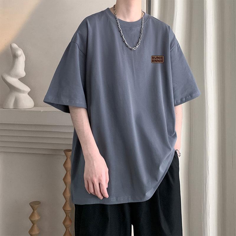 Tricouri de vară pentru bărbați bumbac tricou cu mânecă scurtă țesătură confortabilă îmbrăcăminte sport