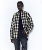 INSILENCE WOMEN Sleek Check Oversized Shirt Black