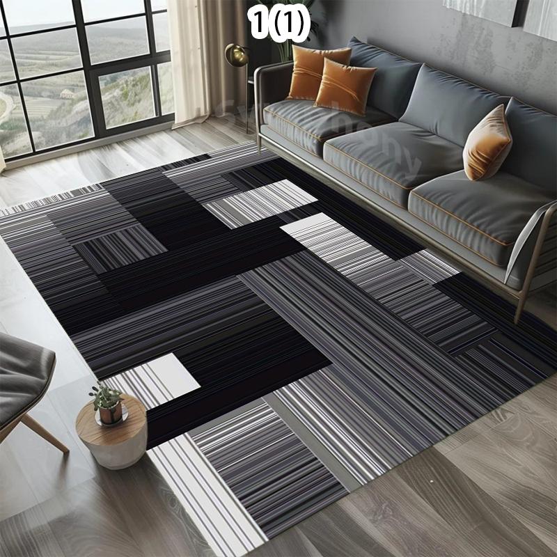 Nordic Simple Carpet Living Room Coffee Table Flannel Large Carpet Anti-Slip Bedroom Bedside Floor Mat Home Decoration  Carpet
