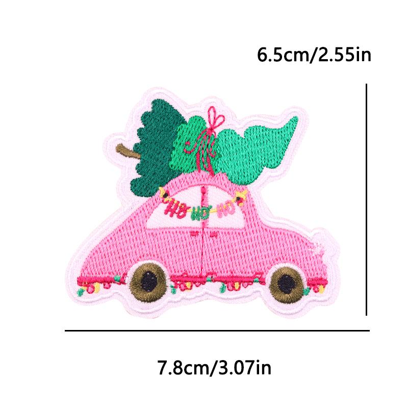 Pink Disco Ball Cowgirl Embroidery Patch Iron On Cute Cartoon Design for Denim Jacket Party Wear Kawaii Western Theme Badges