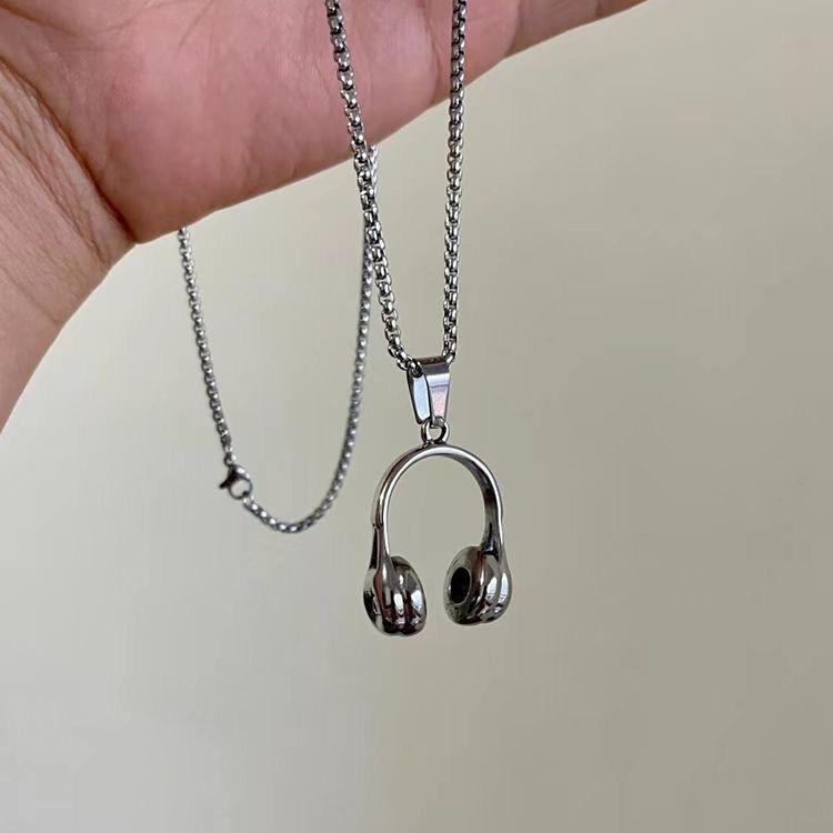 

Yuedong Melody ретро форма наушников кулон ожерелье модный бренд универсальный премиальный сенс ключичная цепочка