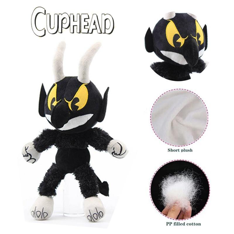 Devil Cuphead Mugman Boss Plush Toy Stuffed Animal Doll Kid Baby Xmas Decor Gift