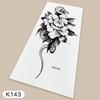 Temporary Tattoos Sketch Line Black Snake Dragon Rose Flowers Fake Tattoo Stickers Arm Sleeve Thigh Sexy Women Body Art Girls