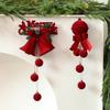 Weihnachtsglocke Nordische Beflockte Glockenornamente Weihnachtsdekorationen Fensteranhänger Ornamente DIY Weihnachtsdekorationsszene