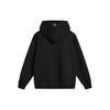 Li-Ning Loose Fit Pullover Hoodie With Letter Print Men Tops Black AWDU017-1