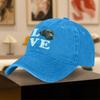 Vintage Washed Baseball Cap with Chocolate Labrador Print  Unisex Outdoor Sports  Daily Wear
